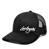 Los Angeles in Cursive Premium Snapback Hat - BNVEED STYLE