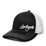 Los Angeles in Cursive Premium Snapback Hat - BNVEED STYLE