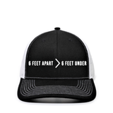 6 feet apart > 6 feet under Modern Snapback Hat - BNVEED STYLE