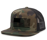 U.S. Double Flag Flat Bill Premium Snapback Hat - BNVEED STYLE