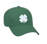 "St Patrick's Day" Four Leaf Clover GLITTER Cotton Low Profile Style Baseball Cap - BNVEED STYLE