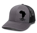Roots Collection AFRICA Modern Trucker SnapBack Hat (Black Mesh) - BNVEED STYLE