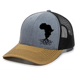 Roots Collection AFRICA Modern Trucker SnapBack Hat (Black Mesh) - BNVEED STYLE
