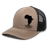 Roots Collection AFRICA Modern Trucker SnapBack Hat (Black Mesh) - BNVEED STYLE