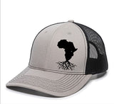 Roots Collection AFRICA Modern Trucker SnapBack Hat (Black Mesh) - BNVEED STYLE