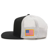 U.S. Flag Flat Bill Premium Snapback Hat - BNVEED STYLE