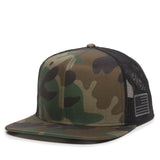 U.S. Flag Flat Bill Premium Snapback Hat - BNVEED STYLE