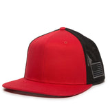 U.S. Flag Flat Bill Premium Snapback Hat - BNVEED STYLE
