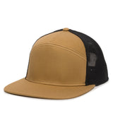 7 Panel Flat Bill Premium Snapback Hat - BNVEED STYLE