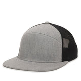 7 Panel Flat Bill Premium Snapback Hat - BNVEED STYLE
