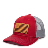 Americana U.S. Flag (Leather Patch) Premium Snapback Hat - BNVEED STYLE