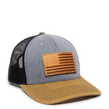 Americana U.S. Flag (Leather Patch) Premium Snapback Hat - BNVEED STYLE