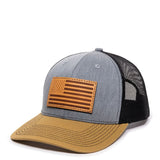 Americana U.S. Flag (Leather Patch) Premium Snapback Hat - BNVEED STYLE