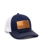 Americana U.S. Flag (Leather Patch) Premium Snapback Hat - BNVEED STYLE