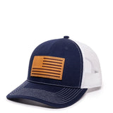 Americana U.S. Flag (Leather Patch) Premium Snapback Hat - BNVEED STYLE