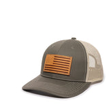 Americana U.S. Flag (Leather Patch) Premium Snapback Hat - BNVEED STYLE