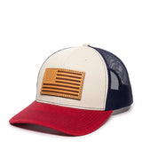 Americana U.S. Flag (Leather Patch) Premium Snapback Hat - BNVEED STYLE