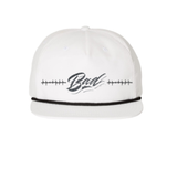 "BAD" Barbwire White/Black Rope Snapback Low Profile Hat! NEW DESIGN!!! - BNVEED STYLE