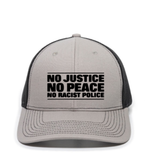 NO Justice NO Peace NO RACIST Police Snapback Hat - BNVEED STYLE
