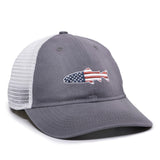 In The Wild  U.S Flag KEEPER Fish Premium Snapback Hat - BNVEED STYLE