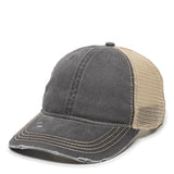 Heavy Distressed Tea-Glazed Mesh Premium Snapback Hat - BNVEED STYLE