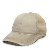 Heavy Distressed Tea-Glazed Mesh Premium Snapback Hat - BNVEED STYLE