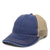 Heavy Distressed Tea-Glazed Mesh Premium Snapback Hat - BNVEED STYLE
