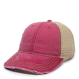 Heavy Distressed Tea-Glazed Mesh Premium Snapback Hat - BNVEED STYLE