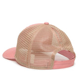 "I HEART" Blush Glitter Low Mid Profile Pink Mesh Women's Cap - BNVEED STYLE