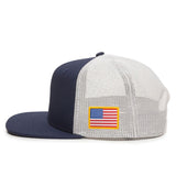 U.S. Double Flag Flat Bill Premium Snapback Hat - BNVEED STYLE